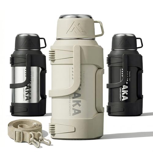 TIMELESSINOX ���� 2���b�g�� ��e�� 2L �^��f�M �X�e�����X�{�g�� ���@�r �ۗ� �ۉ� �R�b�v�t�� �n���h�� �V�����_�[�x���g�t�� �X�|�[�c�W���O �M���Ǒ΍� �L�����v �ނ� ���� (�T���h�x�[�W��, 2, ���b�g��)