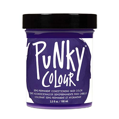 Punky Violet Semi Permanent Conditioning Hair Color, Vegan, PPD and Paraben Free, lasts