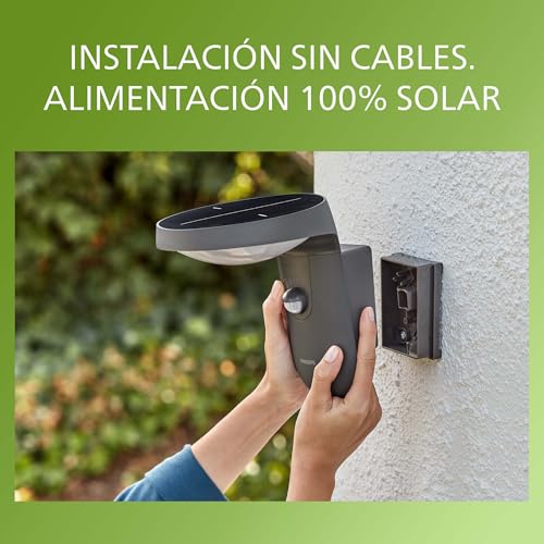 Miniatura 7 de Philips - Aplique Exterior De Pared Philips Tyla 1.8w Luz Neutra 4000k, Con Sensor De Movimiento Y Alimentación Solar, Protección Ip44
