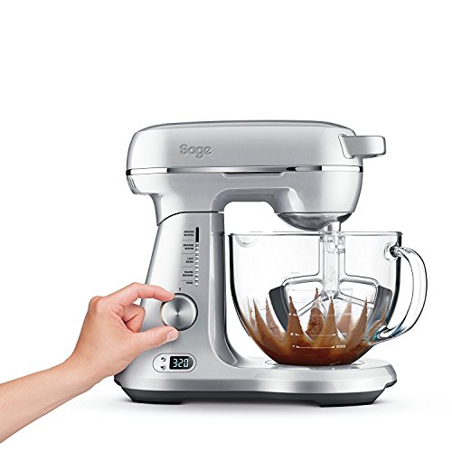 Sage - The Bakery Boss - Teigknetmaschine für die Backwarenherstellung - Patisserie für zu Hause - 1200 Watt Motor, inklusive 2 Schüsseln,12 Geschwindigkeitsstufen - Gebürstetes Aluminium – Bild 3