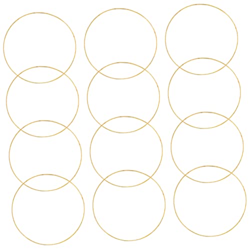 Cabilock 12pcs Metal Dream Catcher for Crafting Dream Catcher Making Tool for Unique Home Decor and Festive Wreath Projects