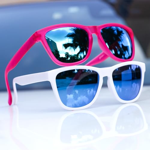 Image of WISTON Polarized Round Sunglasses for Women & Men,Running Sunglasses Retro Classic UV400 Protection TR Frame Lightweight 8107