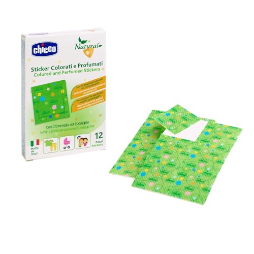 Chicco Cerotti Sticker Colorati e Profumati alla Citronella, multicolore