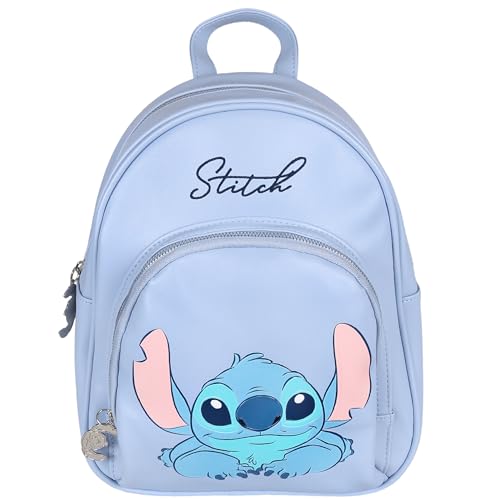 Sac à dos Stitch en simili cuir de 25x9x31cm au design Stitch 2 avec grand compartiment