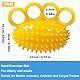 Berfea Handtrainer Ball Finger Squeeze Therapie Grip Strengthener Trainer Stress Relief Ball zur Verbesserung der Flexibilität Entlastung Finger und Handgelenk, für Reha, Arthritis, Karpaltunnel