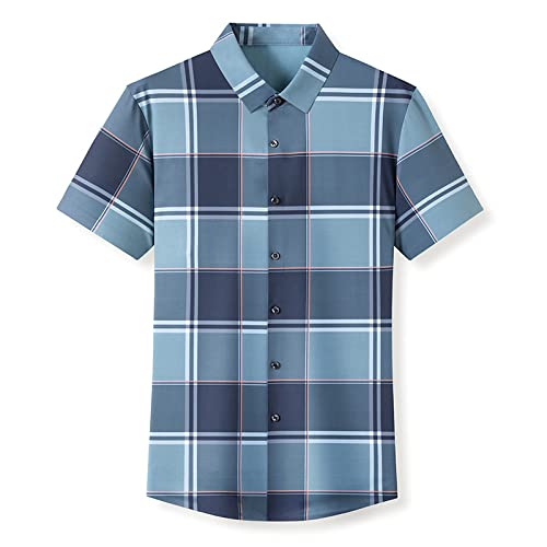 Chemise hawaïenne hommes manches courtes d'affaires décontractée été