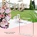 Shower Decorations Audio Guest Book Sign, Baby Shower Sign, for Ceremony Party Reception Table Desk Decor 5x7 Inch Arch Acrylic Signs