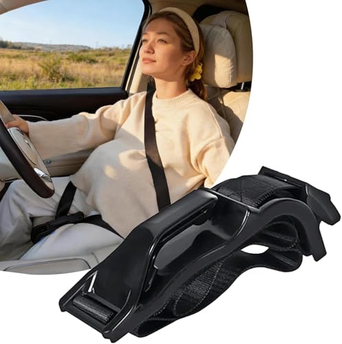 image for Generic Mimibelt Black Strap for Vehicle Seat - 1-Pack, Easy Adjustabl