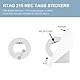 CHRI NFC Tag Sticker 50 STK, Nfc Tags Ntag215 Homekit Rfid Chip für Alle NFC-fähigen Handys und Geräte