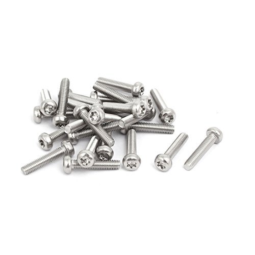 Warhammer Bits 10 Viti Di Sicurezza A Testa Pulsante Torx In Acciaio Inox #14 X 1-1/4 Pollici - Per Montaggi Sicuri Viti Antimanomissione