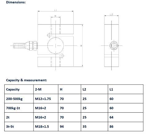 D&Y Pull Pressure Force Sensor S Beam Load Cell 1000Kg For Concrete Mixing Station Batching Scale Hopper Scale Pressure Testing Machine #TOP2