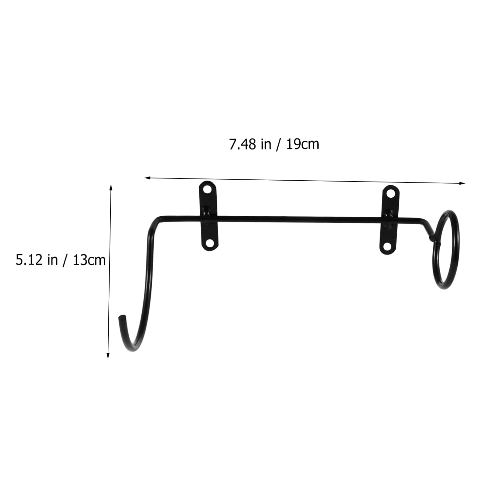 ULTECHNOVO 2pcs Wine Rack Stylish Wrought Iron Wine Bottle Display Racks for Storage Decoration Sturdy Black Design for Collectors