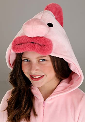 Disfraz infantil completo de pez Blob Fish en rosa miniatura 3