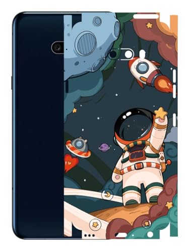 Image of AtOdds - Full Body Back Screen Guard Protector Film - Lamination Wrap Skin Sticker Compatible with LG G8X ThinQ | Scratchproof Matte Finish (Space)