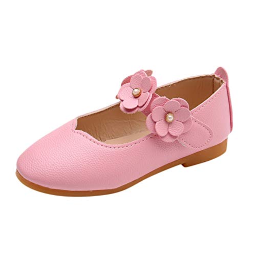 Berimaterry Elegantes Suela Blanda Zapatos de Princesa 2019 Verano Zapatos de Bebé Zapatillas de Cuero Niño Niña Patucos de Piel con Elástico Primeros Pasos 1-5 Año de Edad