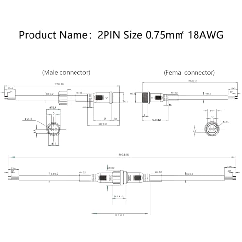 Câble LED étanche 18 AWG pour éviter les courts-circuits - 4