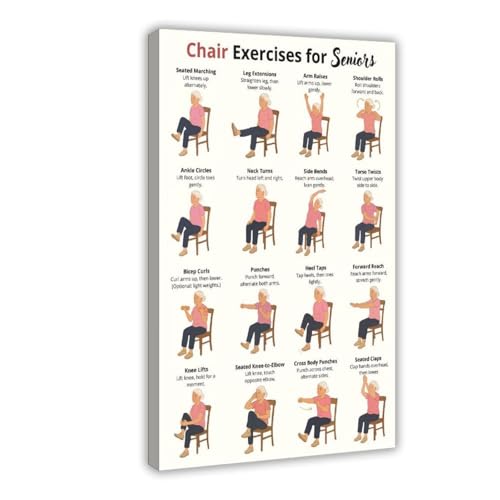 Toile entraînement seniors pour améliorer la posture au salon