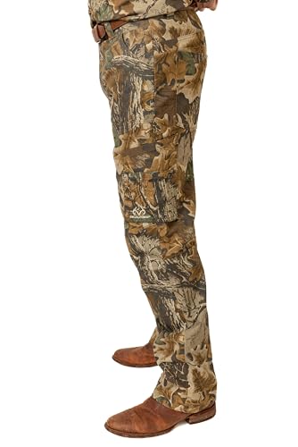 Realtree Men’s Camo Farmhand Pants, Cotton Duck Canvas, Tool Pockets, Reinforced Knees, Water-Resistant, Hunting and Workwear2