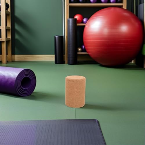 Rodillo de Corcho para Yoga Antideslizante Bloque Portátil que Alivia la Tensión Muscular 6