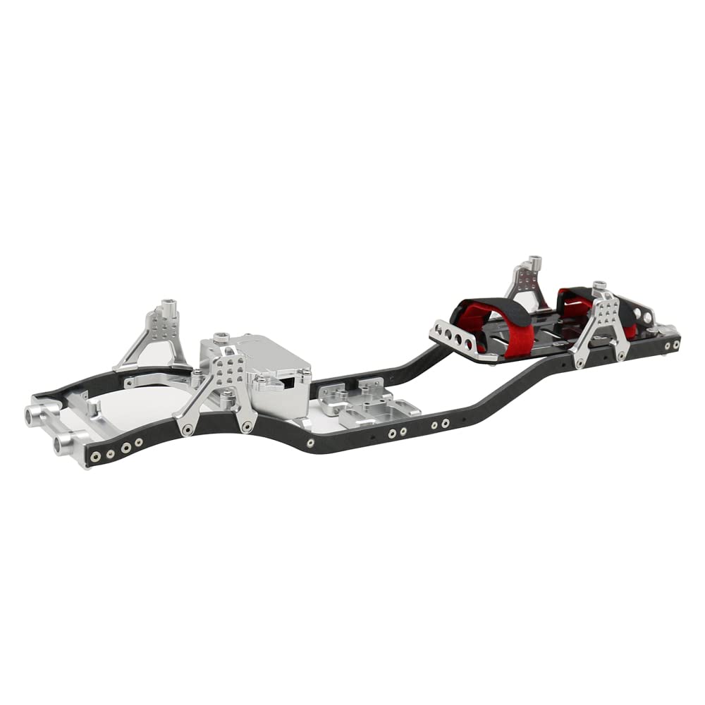 Amazon.com: RXZIXYL 1/10 RC Crawler Carbon Fiber Girder 4MM CNC Metal ...