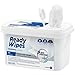 Produktbild CleaningBox® 5-in-1 Kompostierbare ReadyWipes Reinigungstücher Glas & Fenster, 50x Fenstertuch Streifenfrei und Biologisch abbaubar, Weiß 30x30 cm - Fenstertücher Made in Germany