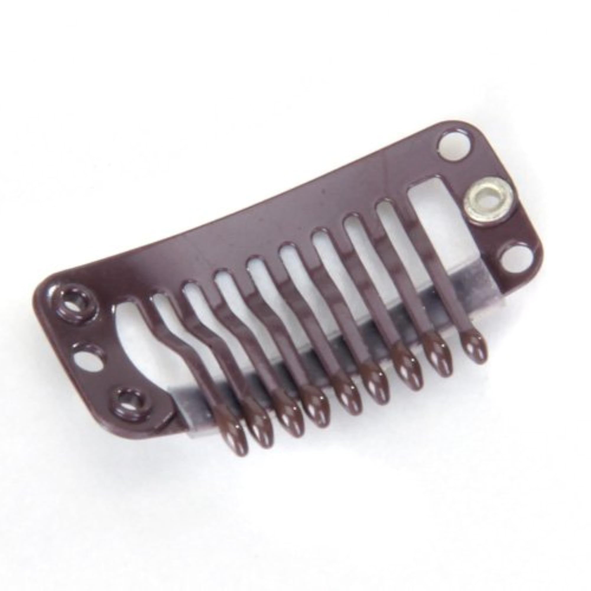 20pcs Snap Clip for Hair Extension Wigs Weft, Brown