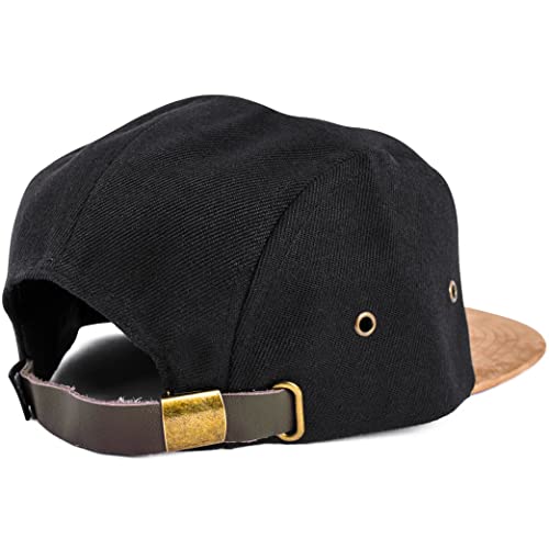 Image of Blackskies 5-Panel Cap with Floral Pattern Unisex Baseball Cap