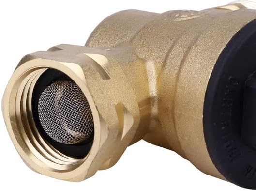 Miniatura 9 de Regulador de presión de agua para autocaravana con medidor ajustable de manguera de agua de 34 pulgadas, regulador de presión de agua para caravana