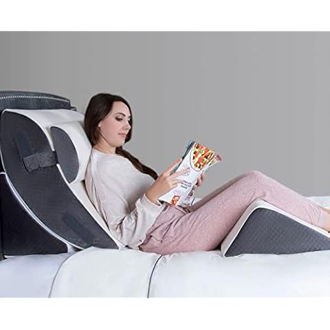 Kӧlbs 4pcs Orthopedic Bed Wedge Pillow Set | Stylish Chic Plush Velvet Cover | Post Surgery Body Pillow, Wedge Pillows for Sleeping | Acid Reflux and Gerd Wedge Pillow for Sleeping Cover