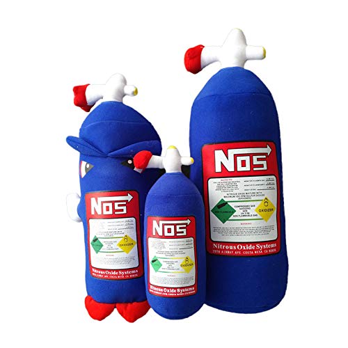 Preisvergleich Produktbild KENANLAN Nos Lachgasflasche Kissen Nos Flaschenkissen Plüschtier Auto Kissen Kissen Geschenk Dekor Kopfstütze Rückenlehne Sitzbezug Auto Dekor Kopf Rückenlehne Sofa Kissen Spielzeug Geschenk