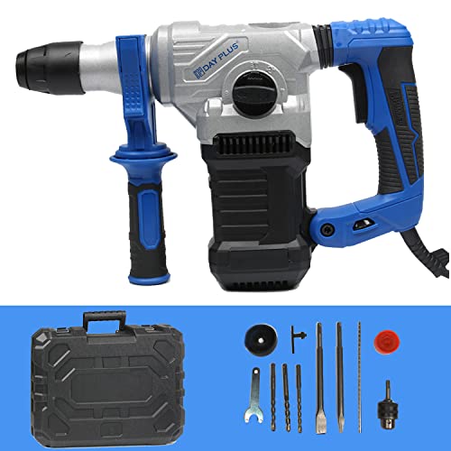 Perceuse à Percussion Filaire, Perceuse Visseuse 1500W 6J Professional Marteau-perforateur électrique, Mode Marteau Perforateur/Perçage,Mandrin SDS-Plus,...