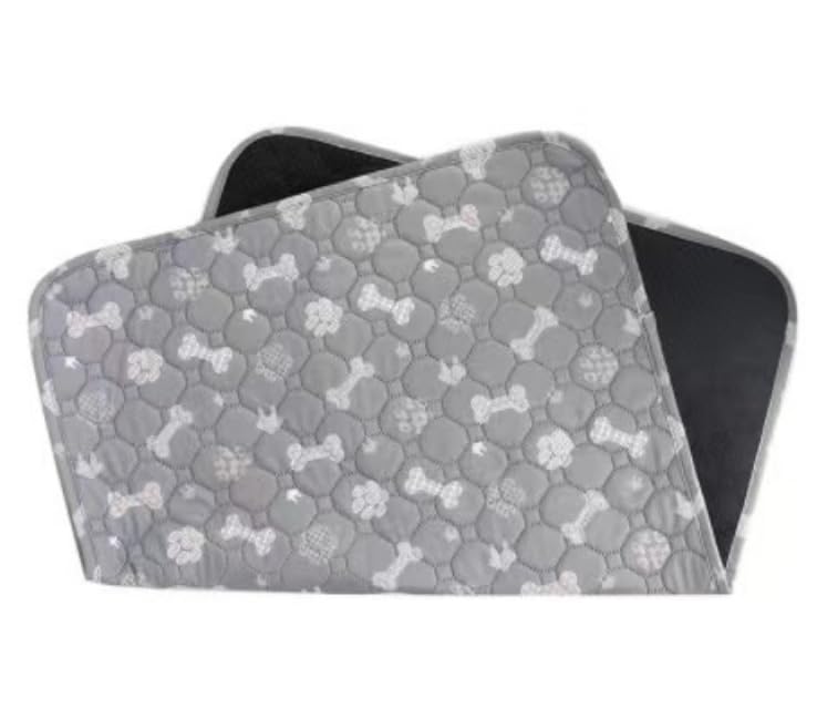 2 Pack Washable Pee Pads with Puppy Grooming Gloves - 20" x 28" Super Absorbent Leak-Proof Reusable Pet Bed Mat, Non-Slip Waterproof Dog, Cat and Whelping Training Pads for Playpen, Potty, Dog Crate