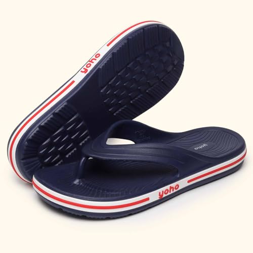 Image of YOHO Grip Orthopedic Slippers for Men | Waterproof Monsoon Footwear | Footpharma Footbed & TripleDense Foam | Anti-Skid Chappals