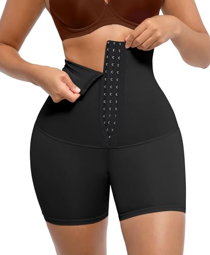 FeelinGirl shorty gaine femme grande taille noir avec contrôle du ventre intégré