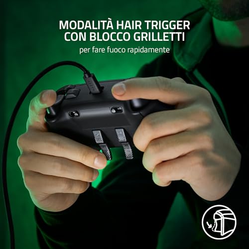 Wolverine V2 Chroma - Controller cablato Xbox Series X|S completamente personalizzabile con illuminazione RGB (6 pulsanti multifunzione, modalità Hair Trigger) Nero - Controller - Immagine 6