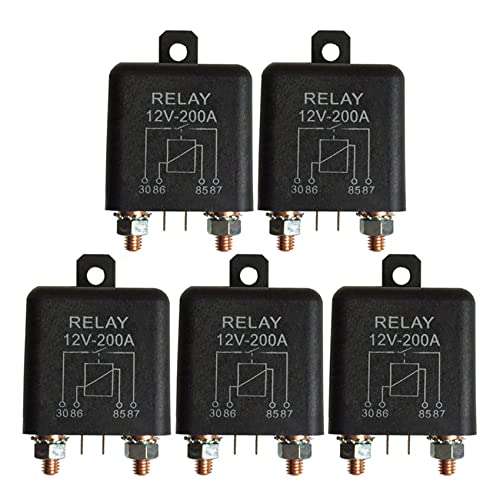 rieder 5X 12V 200A Rele Normalmente Abierto de 4 -Carga Dividida Marina Automotriz Resistente