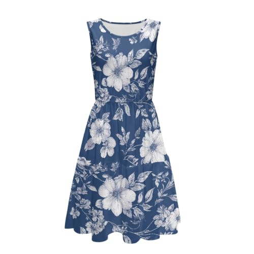 Robe débardeur sans manches en coton bio - Tissu léger et coupe droite ajustée pour l'été