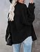 ZOLUCKY Womens Corduroy Jackets Button Up Lapel Shacket Jacket Long Sleeve Oversized Boyfriend Shirts Blouses Tops, Black Large