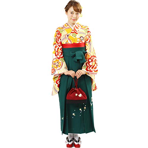 Fuuka-Kimono Women Embroidered Hakama Skirt Single Item Andon