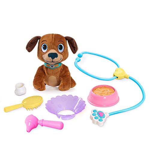 Doc McStuffins On-the-Go Pet Carrier Findo Stuffed Animal and Doctor Kit Pretend Play, Kids Toys for Ages 3 Up by Just Play
