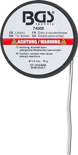 Miniatura 3 de Bgs 74508 Estaño Para Soldar Suministrado En Rollo Sin Plomo Ø 1,5 Mm 10 G