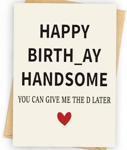 WowBefun Gifts for Men Him | Funny Birthday Card & Gifts for Men Husband Boyfriend Him, Happy Bday Card