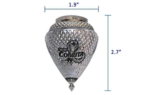 Image of 4 Pack Mini Cobra Durable Plastic Spin Tops & Metal Tip Made in Mexico - Trompo Mexicano COBRITA Plastico Durable & Punta de Metal (Pack of 4 Assorted Colors)