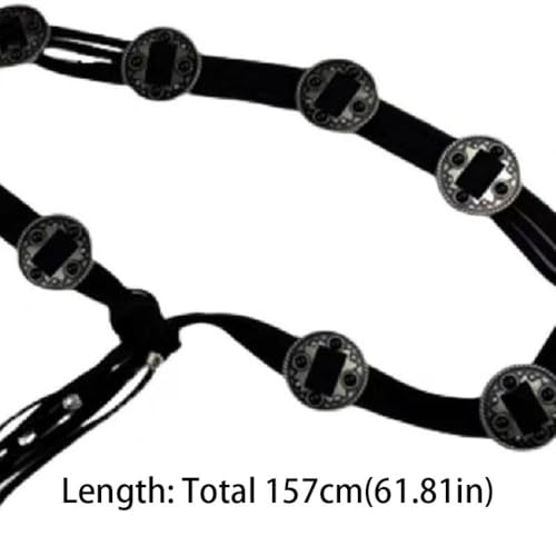 Punk Waistband Vintage Y2K Versatile Waist Strap Women's Bohemian Tie Rope Waist Belt(coffee)2