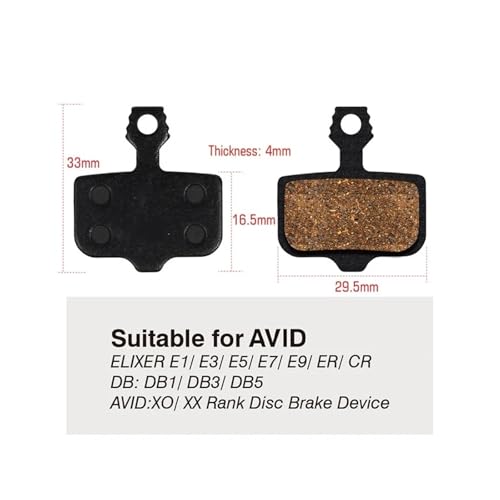 Plaquettes de frein hydrauliques Avid Elixir E1 E3 E5 E7 E9 ER XO XX disc