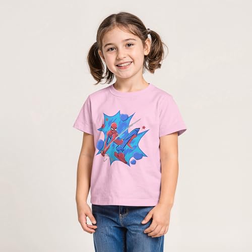 Marvel Girl's Spiderman Classic Spidey Princess Tee2
