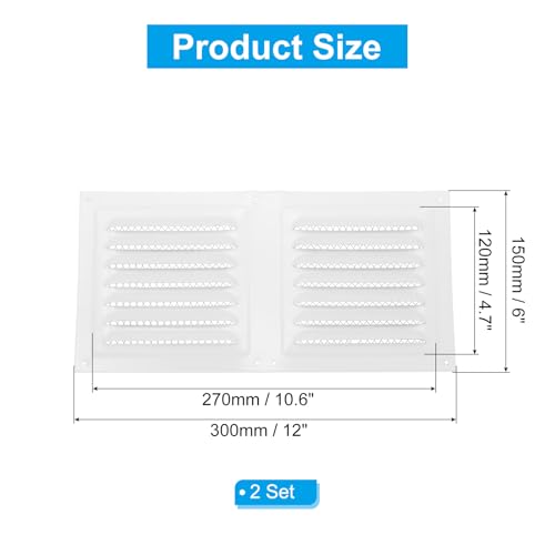 Grille de ventilation murale extérieure PATIKIL pour aérer vos combles sains