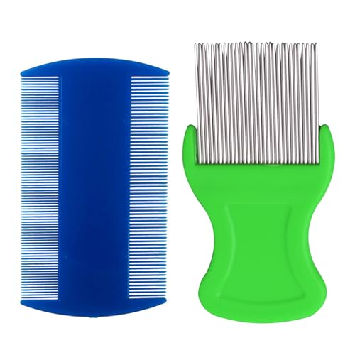 SKYPIA 2 Pack Peines Para Mascotas Doble Cara miniatura 1