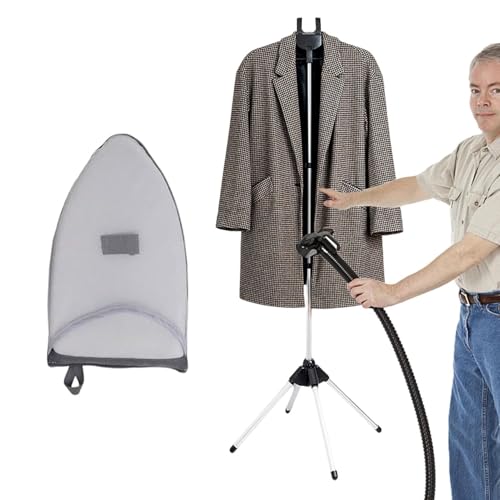 Genérico Soporte para Vaporera de Ropa - Perchero para Prendas al Vapor - Brazo Giratorio Ajustable de Aluminio para Planchar y Secar Ropa en el Hogar