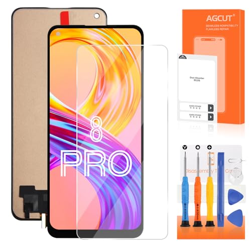 Display LCD pour Oppo Realme 8 4G RMX3085 tactile digitalizer noir